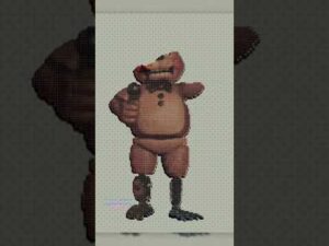 Freddy FNAF Pixel Art in Among Us #shorts