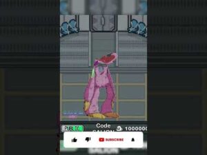 Kissy Missy in Among Us Pixel Art #shorts