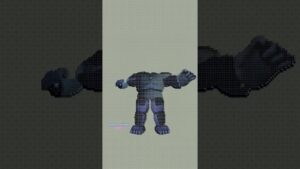 Electrobab FNAF Pixel Art in Among Us #shorts