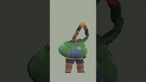 Leon Brawl Stars Pixel Art in Among Us #shorts