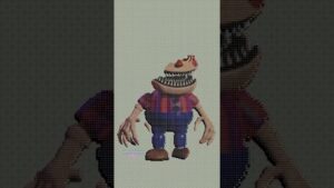 Nightmare Balloon Boy FNAF Pixel Art in Among Us #shorts