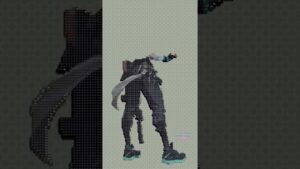 Jett Valorant Pixel Art in Among Us #shorts