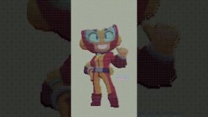 Max Brawl Stars Pixel Art in Among Us #shorts