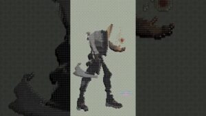 Phoenix Valorant Pixel Art in Among Us #shorts