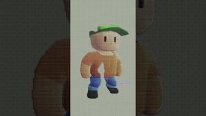 Stumble Guys Pixel Art in Among Us #shorts