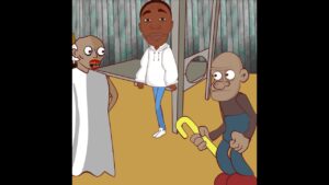 Khaby Lame and distortion effect in Granny game.