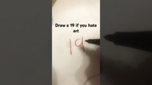 Draw a 19 if you hate art #amongus #drawing #art #nohate