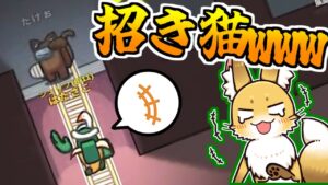招いてる猫がいたｗｗｗ【AmongUs】