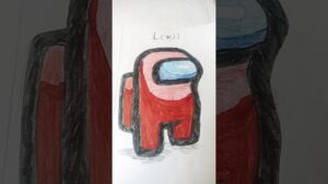 among us shorts ✏️🥰 #viral #drawing #trending #levels #games #amongus #sketch