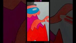 Among Us Imposter 😈🔥 Drawing 🎨 | Imposter 😈😱 Artwork | Must Watch 😱        #amongus #impostor #viral