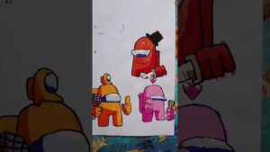 Among us friday night funkin drawing by gab. #amongus #drawing #art