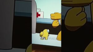 мини жёлтый и фиолетовый #rodamrix #amongus